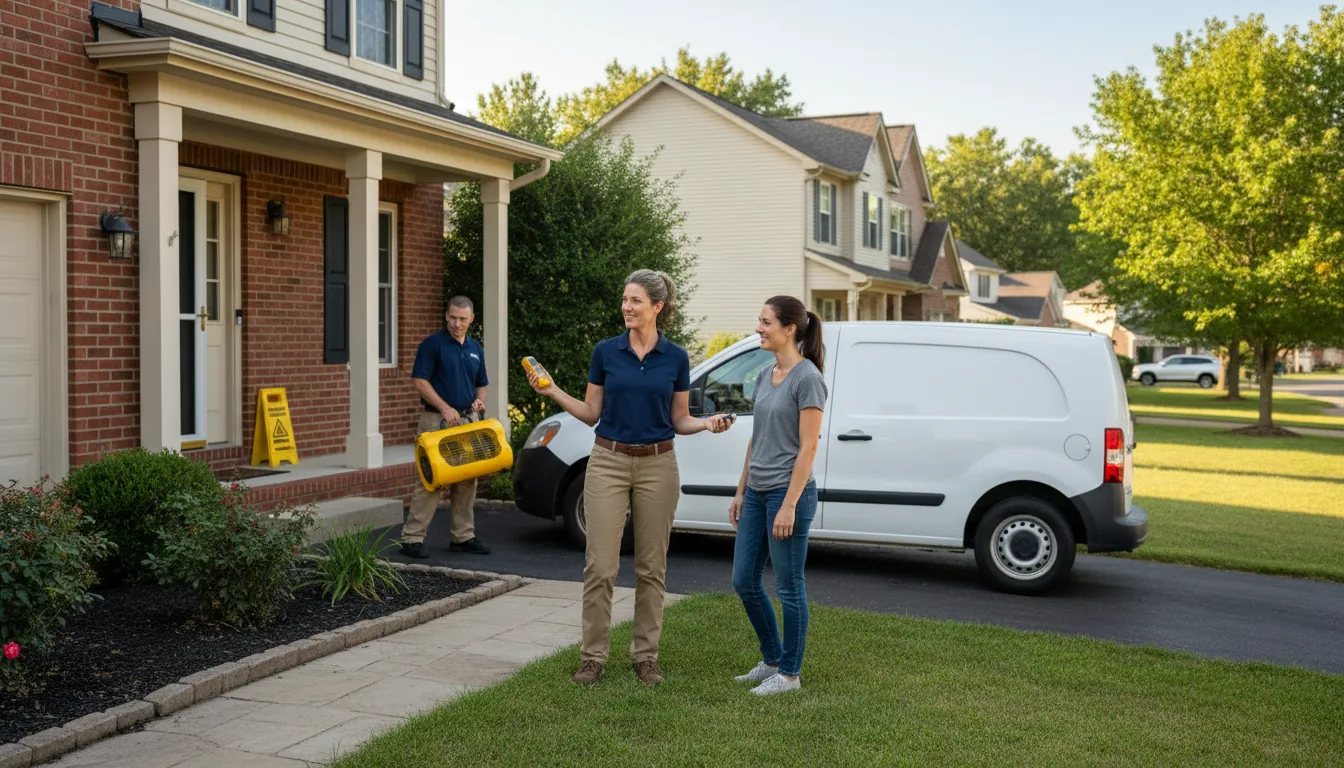 Residential water damage restoration in Verdigre, NE